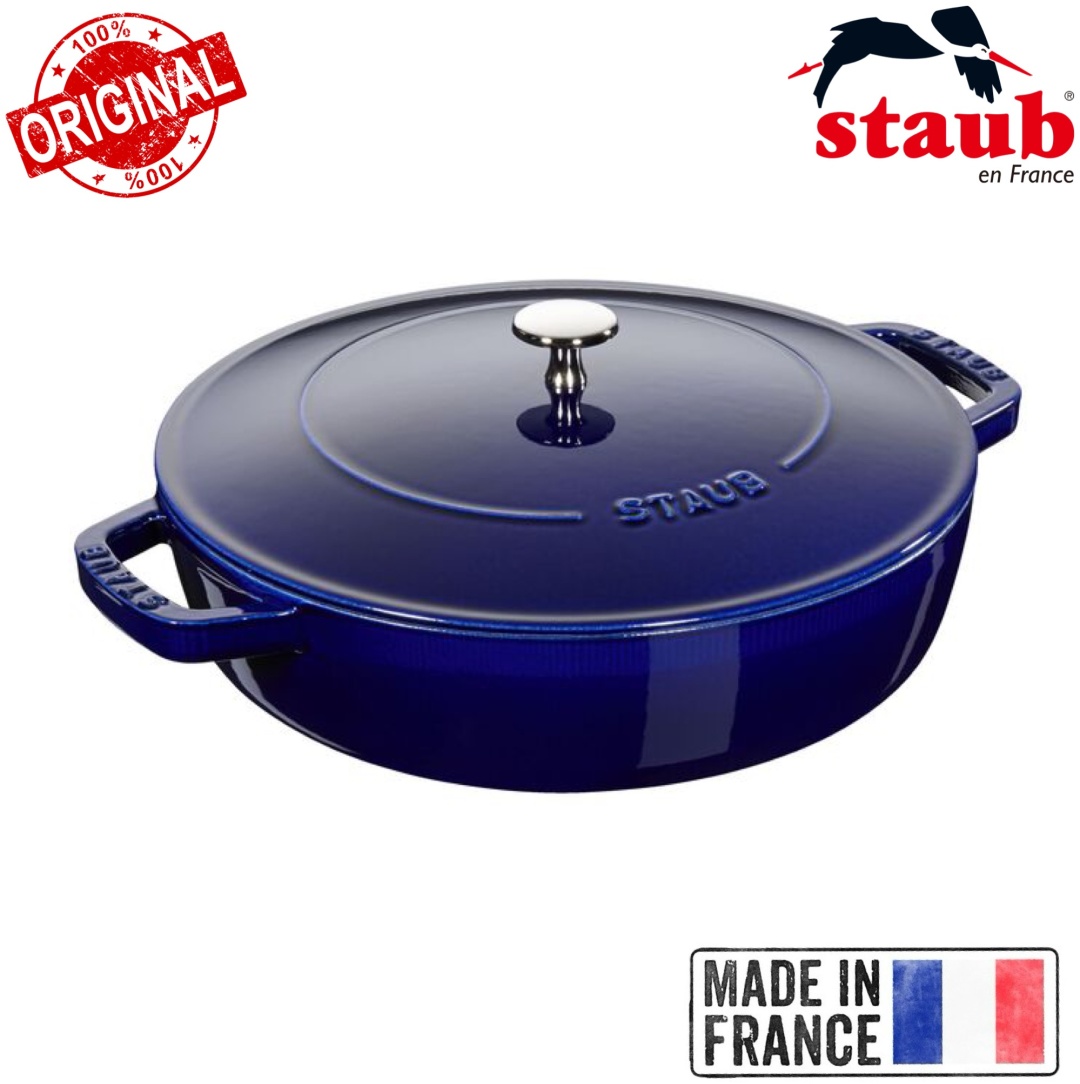 Сотейник 2.4 л, Staub France Chistera Dark Blue чугун