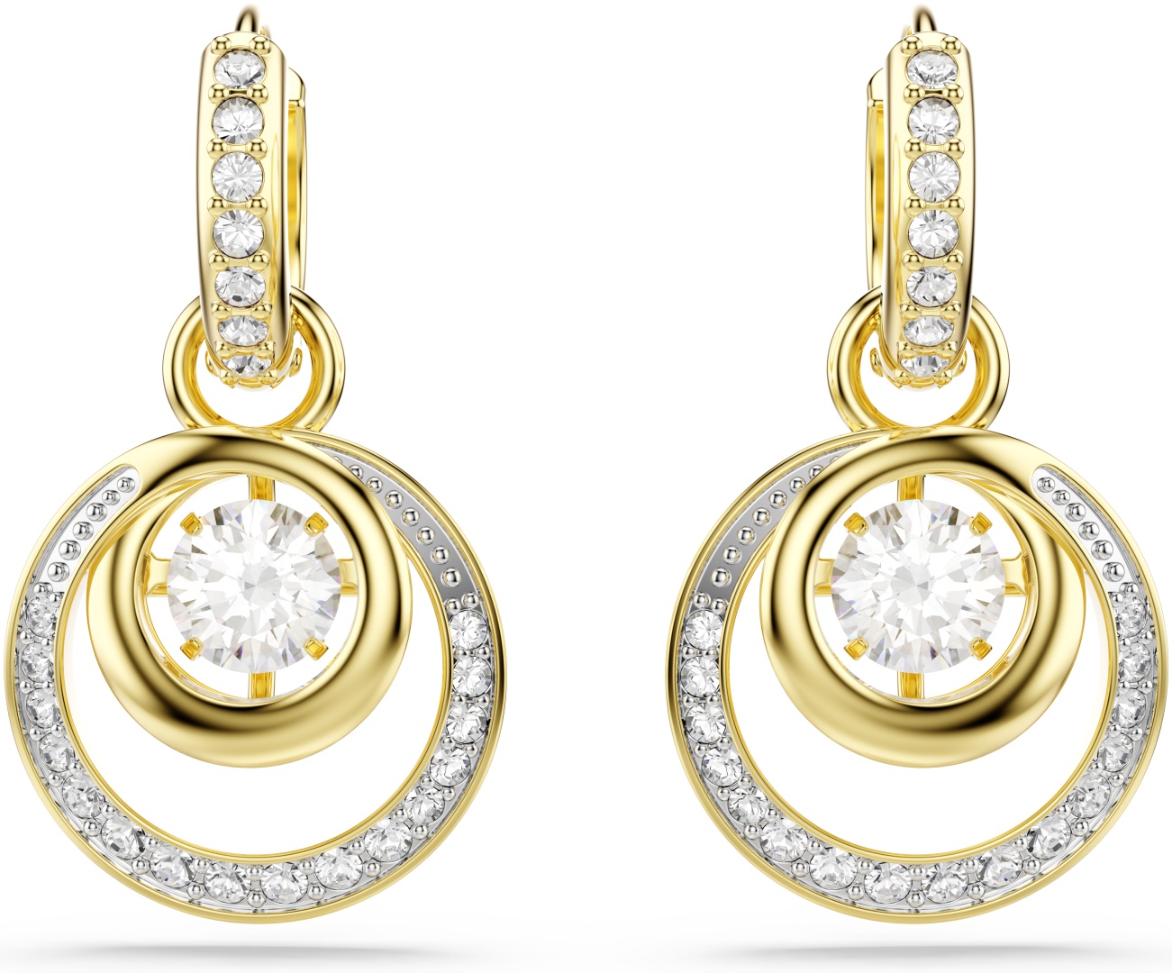 Серьги Swarovski бижутерный сплав, кристаллы Swarovski