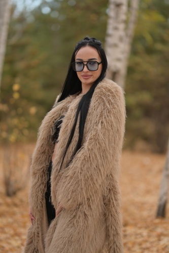 Шуба 936 Mistique бежевый