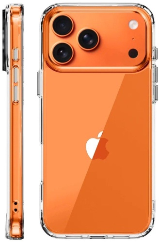 Чехол QazTech для Apple iPhone 17 Pro Max прозрачный