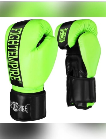 Боксерские перчатки FIGHT EMPIRE 14 oz зеленый