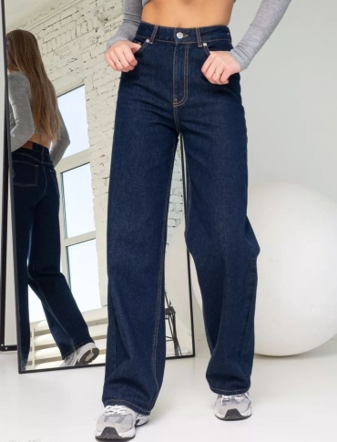 Джинсы прямые Denim мока