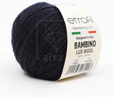 Пряжа bambino lux wool 70535 джинс