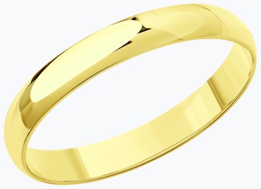 Обручальное кольцо KARATOV T90001012VMGOLD размер 21.5 вес 2.12 г золото, без вставок