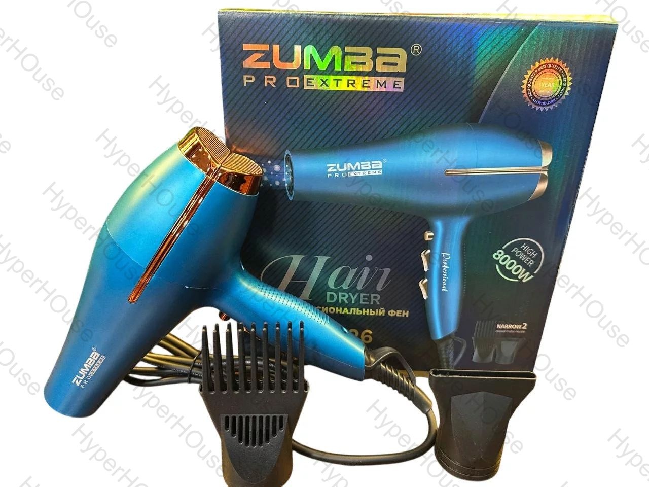 ZUMBA ZM-9926 фен синий