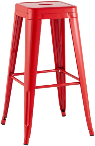 Барный стул SK Trade TOLIX, 77x43x43 см, красный 1 шт.