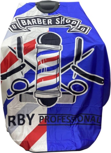 BARBERSHOP пеньюар синий, белый
