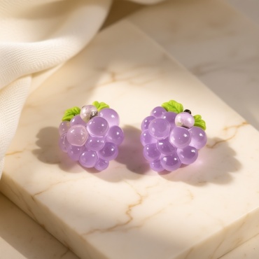 Клипсы Fashion Jewellery пластик, без вставок