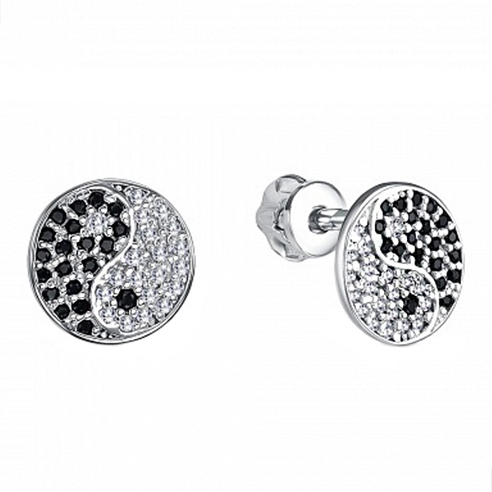 Пусеты Lucente Silver EAR-LU-925-318258 вес 1.36 г серебро, фианит