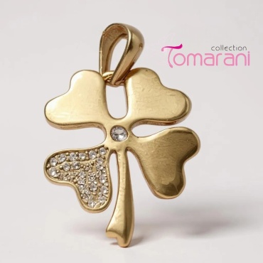 Подвеска Tomarani collection BNB_TC_Клевеp_07 вес 1.62 г золото, фианит