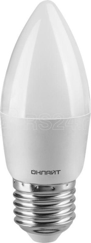 ОНЛАЙТ 8W E27, светодиодная, холодный белый