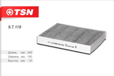 TSN салонный фильтр 97118