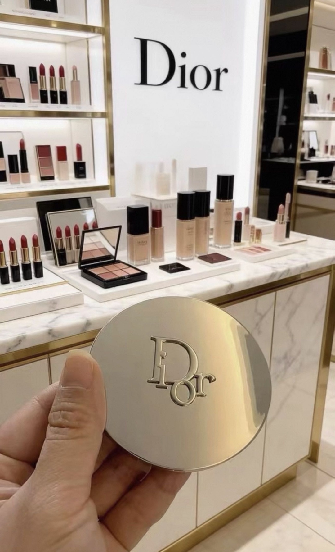 Dior зеркало карманное 30296799_956209211 7.5х7.5х1.5 см