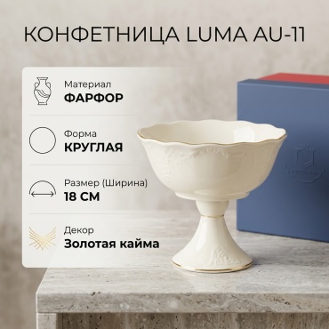 LUMA конфетница AU-11 круглая 1 шт