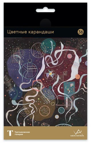 Цветной карандаш Vista-Artista форма круглая 36 шт
