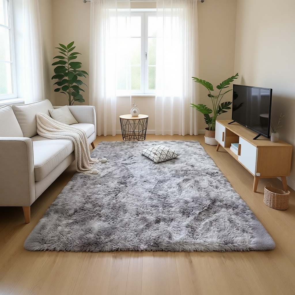 Декоративный коврик A Brand 200x400 см, длинный ворс, Китай