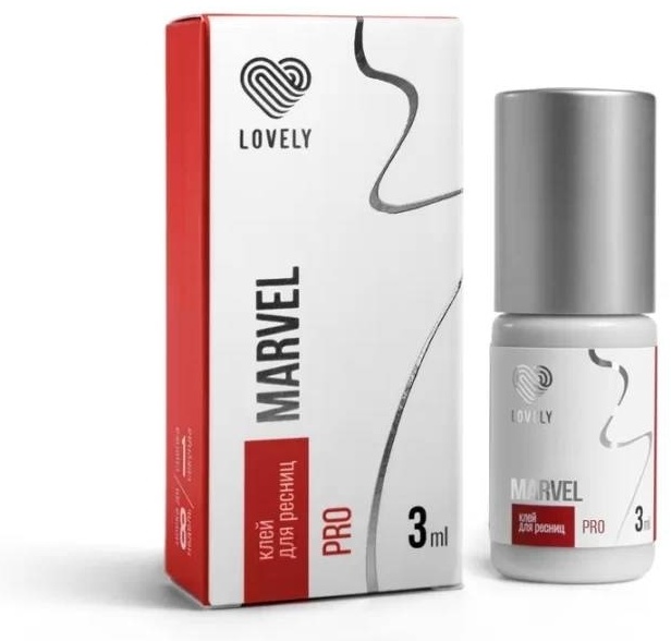 Lovely клей для ресниц Клей LOVELY MARVEL 3 ml (1сек) 3 мл