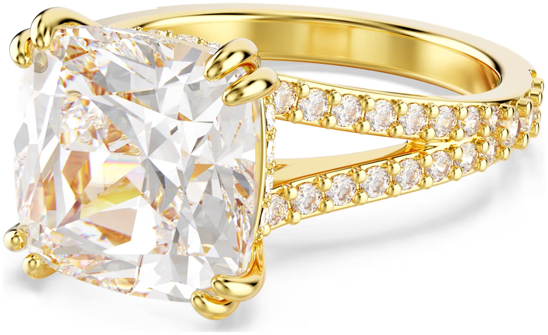Кольцо Swarovski размер 16 ювелирный сплав, цирконий