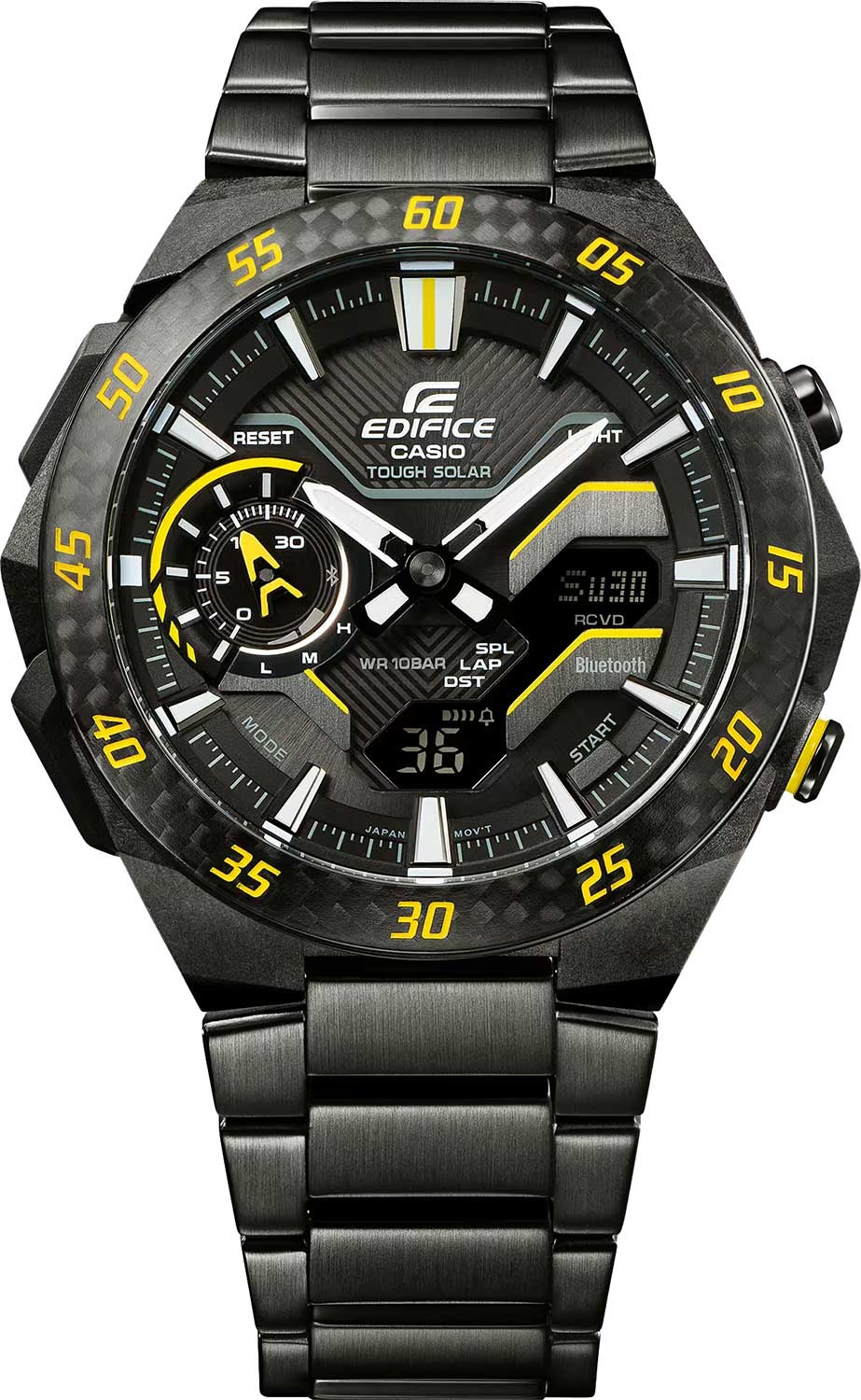 Кварцевые CASIO Часы наручные Casio Edifice Windflow нержавеющая сталь, карбон