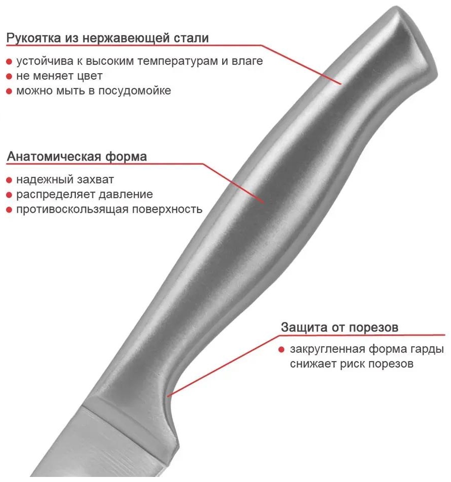 Набор ножей 1003553755 430460570, лезвие: нержавеющая сталь 4 шт