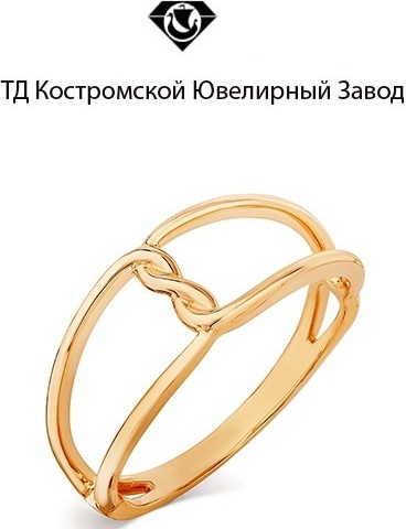 ТД Костромской Ювелирный Завод 9205441731 размер 17 вес 1.96 г золото, без вставок