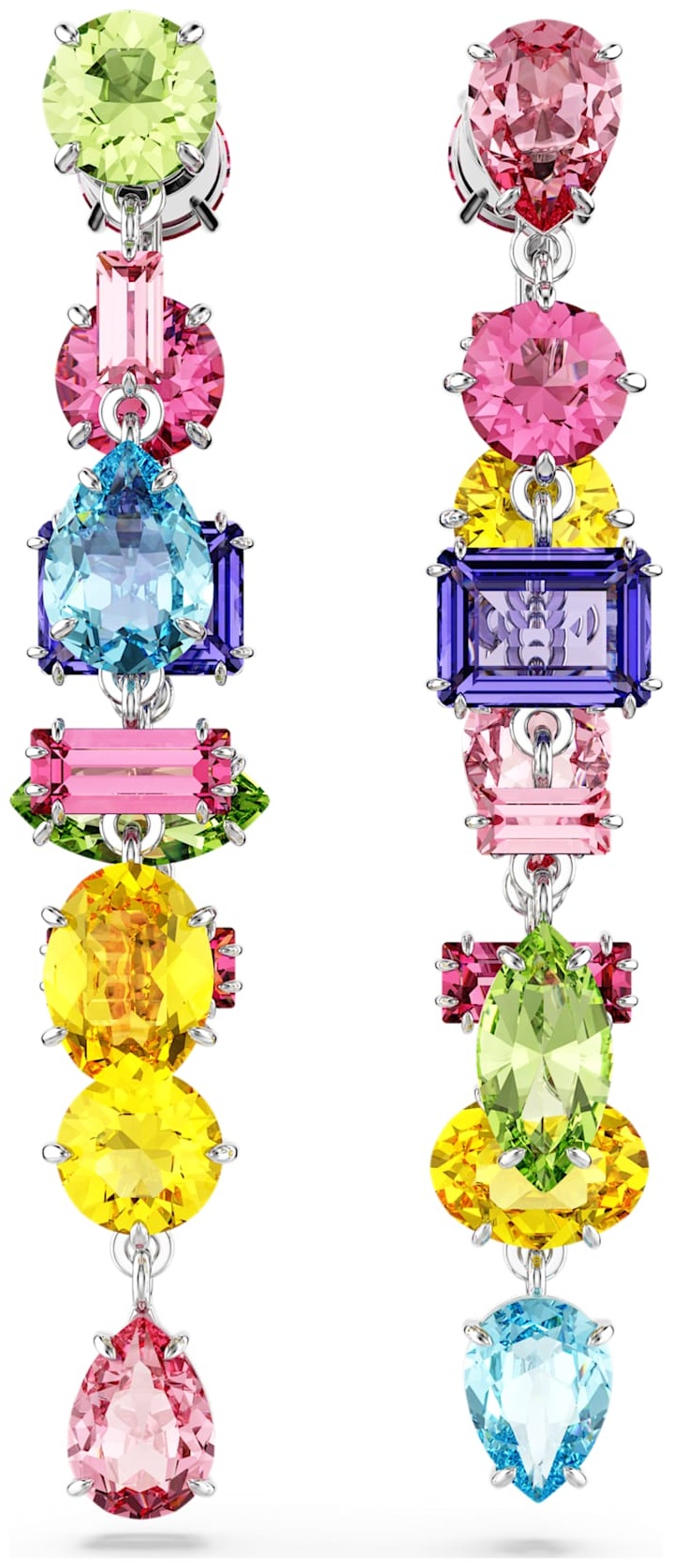 Серьги Swarovski ювелирный сплав, кристаллы Swarovski