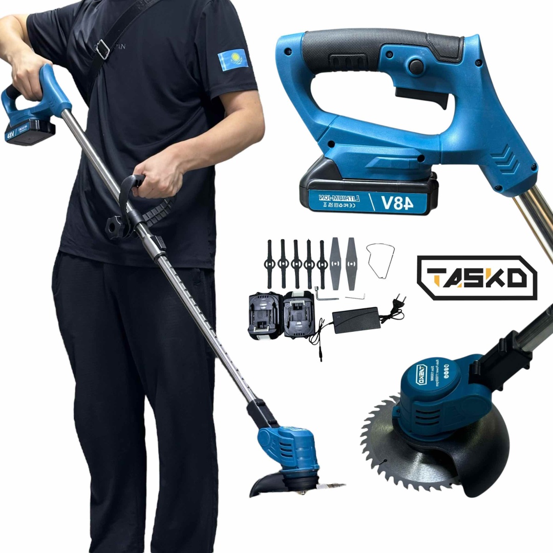 Триммер аккумуляторный Tasko TSK-TRM-5BAN, нож