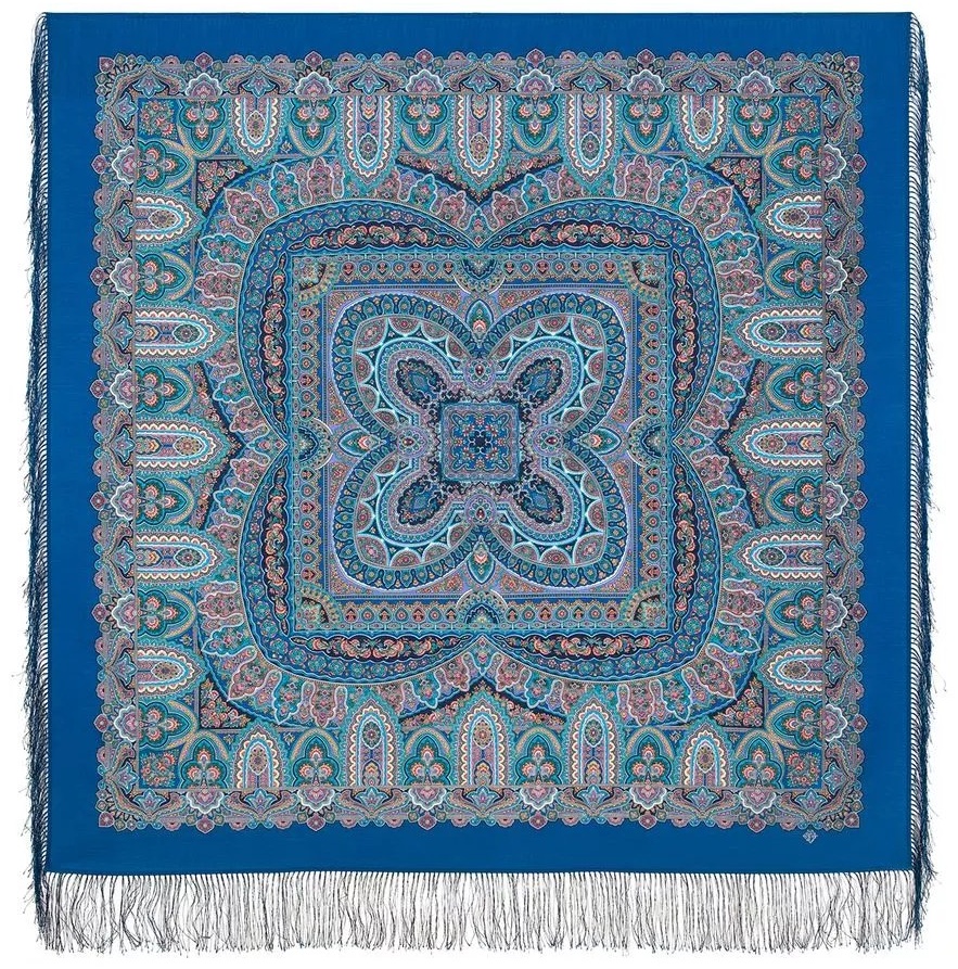 Платок Павловопосадский платок шерсть 125 x 125 см
