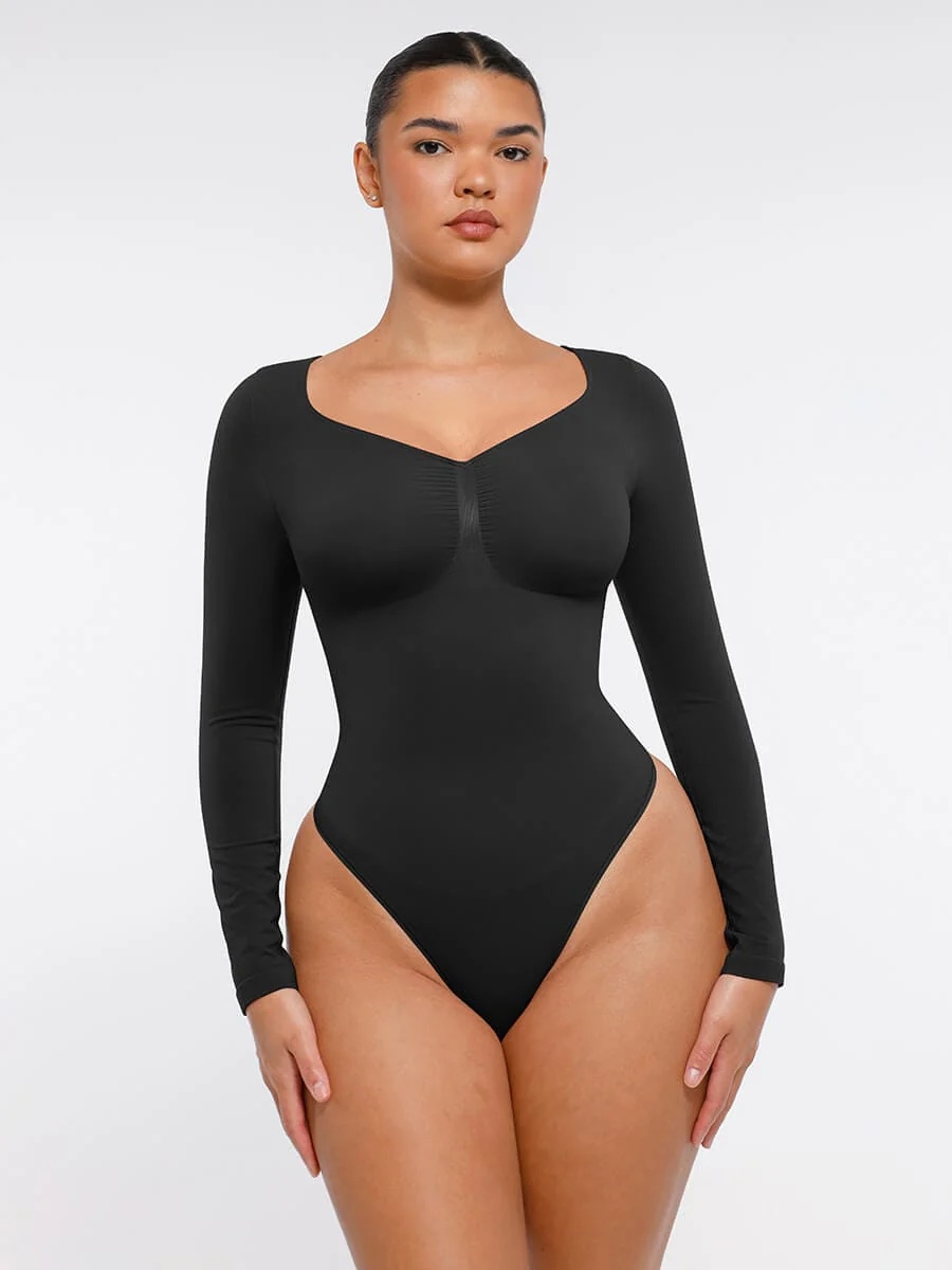 Боди-лонгслив BodyLine черный