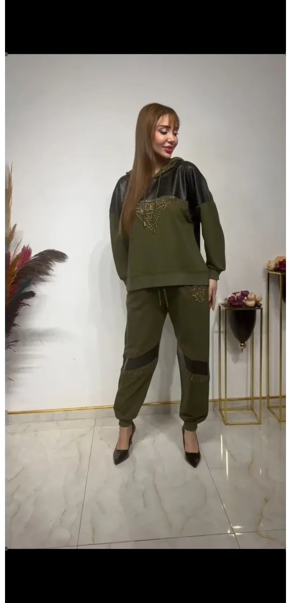 Повседневный костюм Paparazzi Fashion хаки