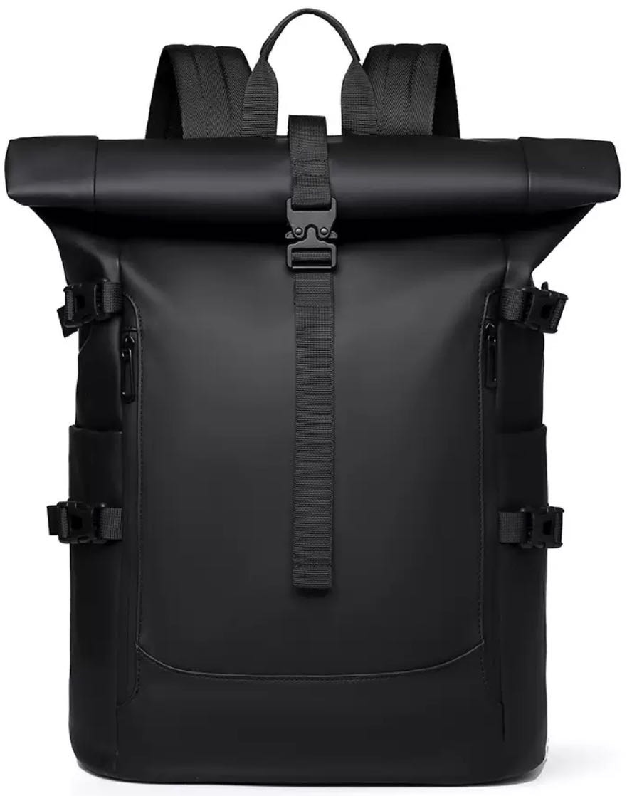 Рюкзак BACKPACK прорезиненная ткань черный