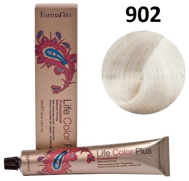 FarmaVita Life Color Plus 902 экстра платиновый блондин / суперосветлитель крем-краска 100 мл