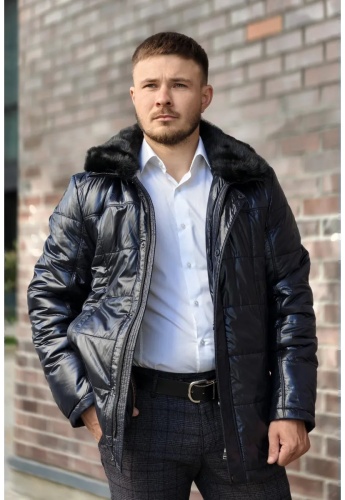 Пуховик BLACK SNOW синий