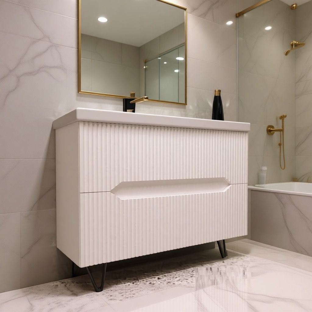 Тумба с раковиной 830520, 80x85x45 см, белый