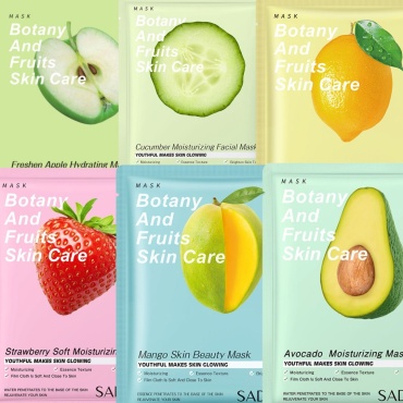 Маска для лица SADOER тканевая Botany and Fruits Skin Care 6 шт