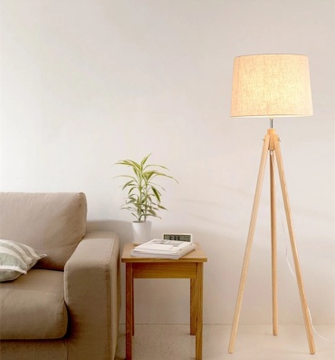 Напольная лампа KaliHome Baltrosh 910590 E27, 30 Вт, дерево