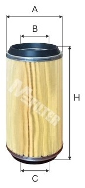 MFILTER Воздушный Фильтр A1074