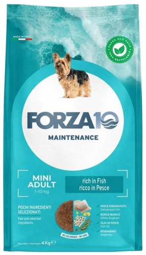 Forza 10 Maintenance Mini Adult 1-10 kg Rich in Fish (сухой корм для собак мелких пород из океанической рыбы ) 4 кг