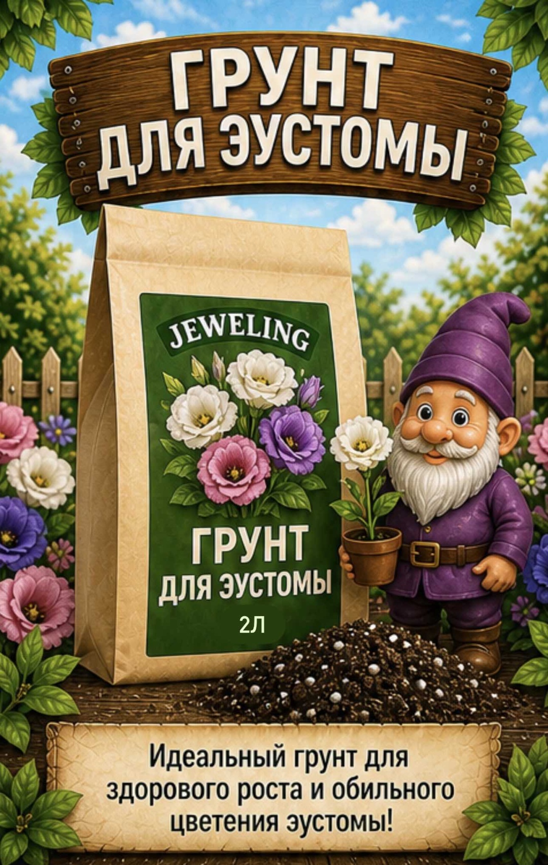 Грунт для эустом 2 л