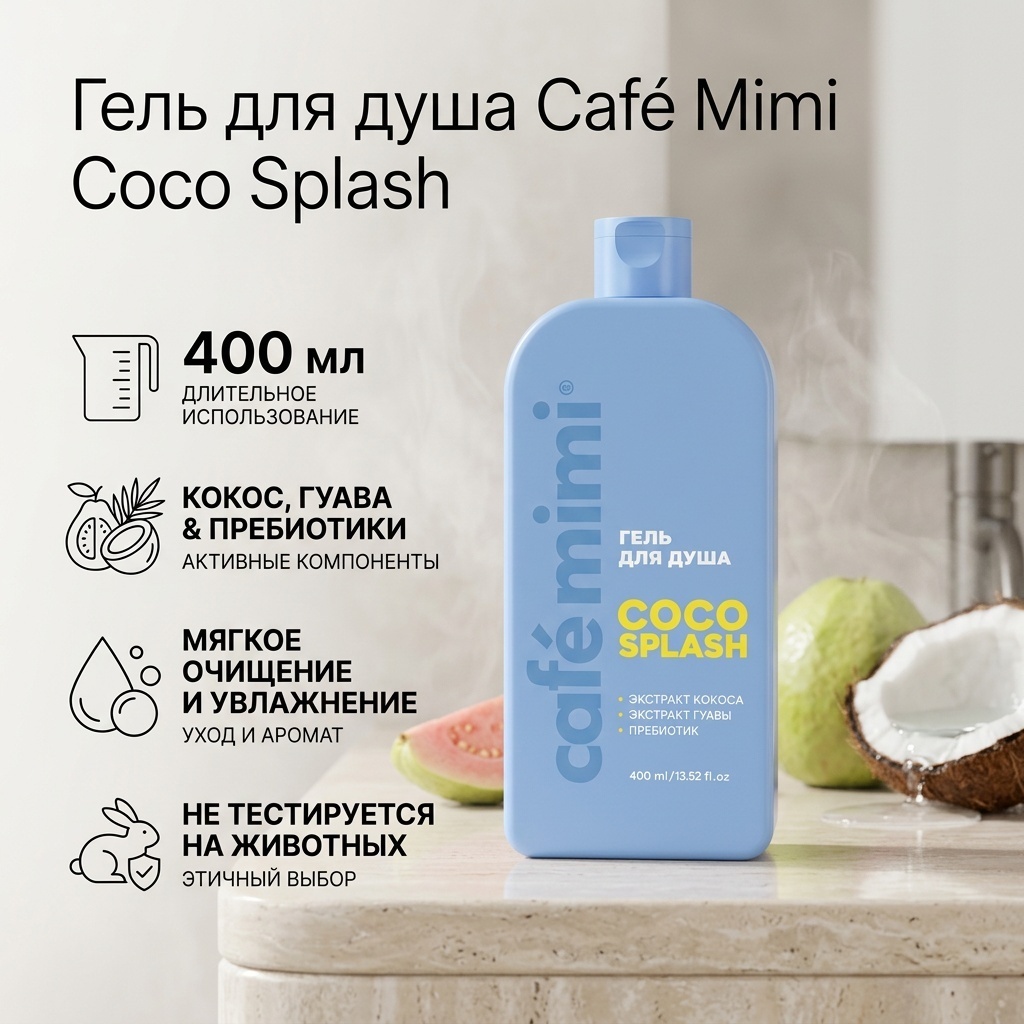 Cafe Mimi Coco Splash гель 400 мл