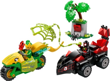 Конструктор LEGO Spidey Спин и погоня за мотодинозавром Электро 11198, деталей 124 шт