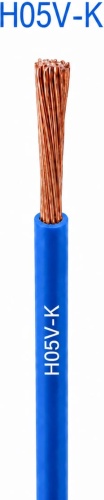 Провод ПВЗ, H05V-K 1x0.75, 100 м, Италия, Icel, синий