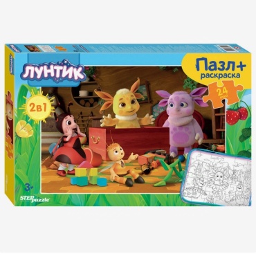 Step Puzzle Лунтик классический 24 деталей