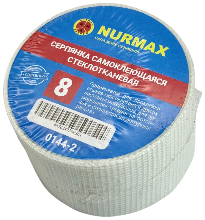 Nurmax серпянка 90 м х 80 мм, 0144-2