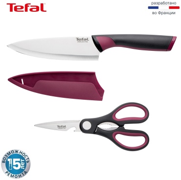 Поварской Tefal Comfort K250S225, лезвие: нержавеющая сталь 2 шт