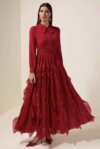 Вечернее платье FASHION бордовый