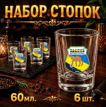 Набор стопок для водки 60 мл, 6 шт