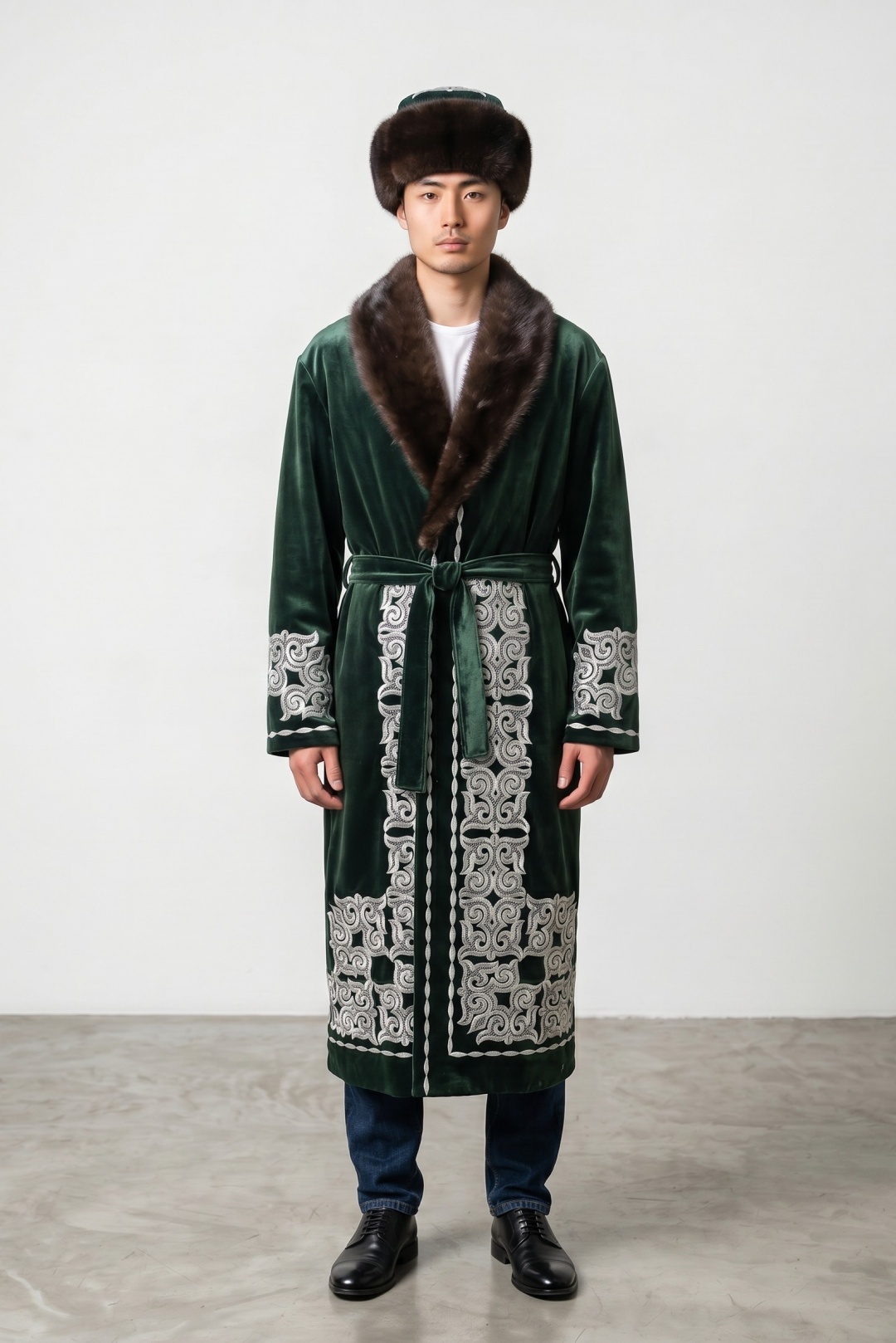 Национальный костюм Sens Fashion орнамент зеленый
