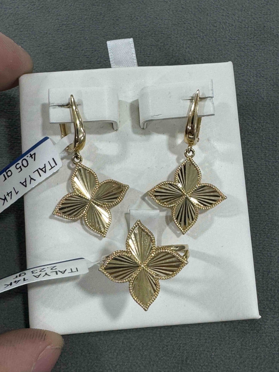 Серьги RJ Jewelry RJ-SS0001 вес 4.05 г золото, без вставок
