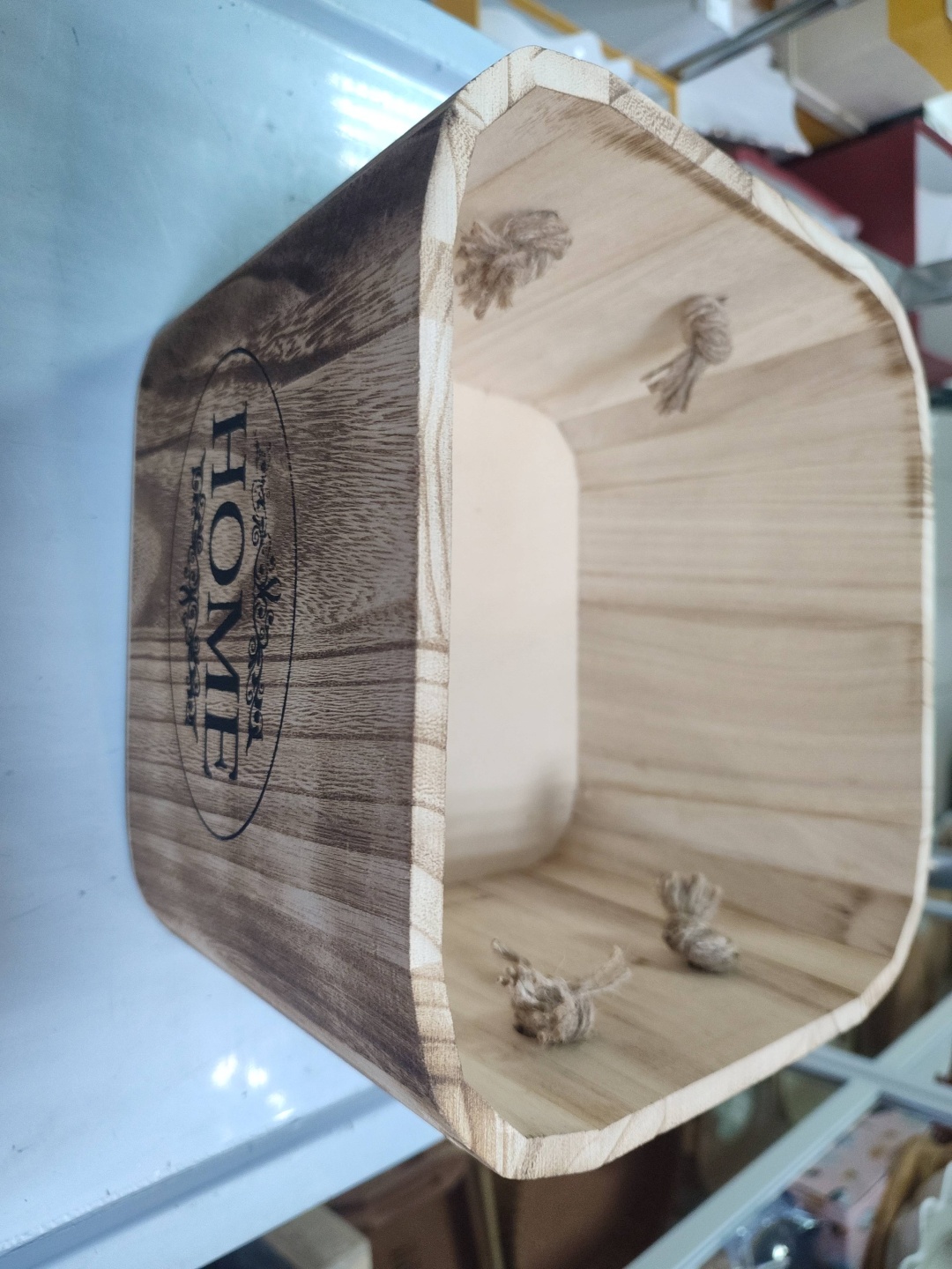 Корзина универсальная 25x24.5x14.5 см, дерево